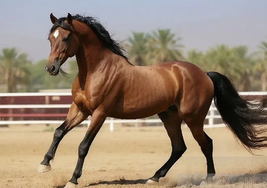 arabian horse brown