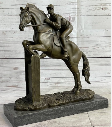 Bronze Race Horse Sculpture